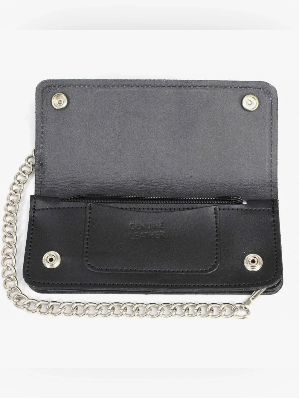 Milwaukee Leather Bi-Fold Wallet With Chain #50